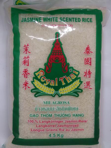 Royal Thai 100% Langkörniger Jasmin Reis, Nettogewicht 4,5kg